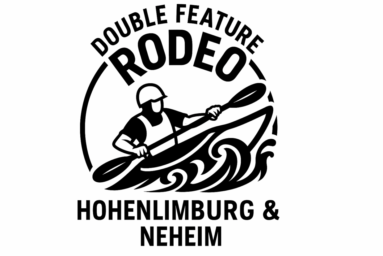 Völlig verrückte Design Idee für ein Two-Tone schwarz weiß Logo für Holibu-Rodeo & Neheim-Rodeo Wettkampf